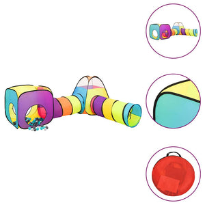 vidaXL Play Tent with 250 Balls Multicolored 190x264x90 cm