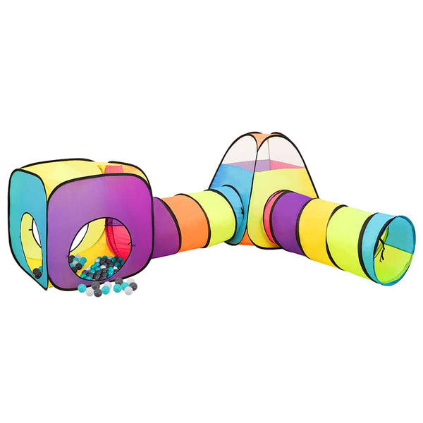 vidaXL Play Tent with 250 Balls Multicolored 190x264x90 cm