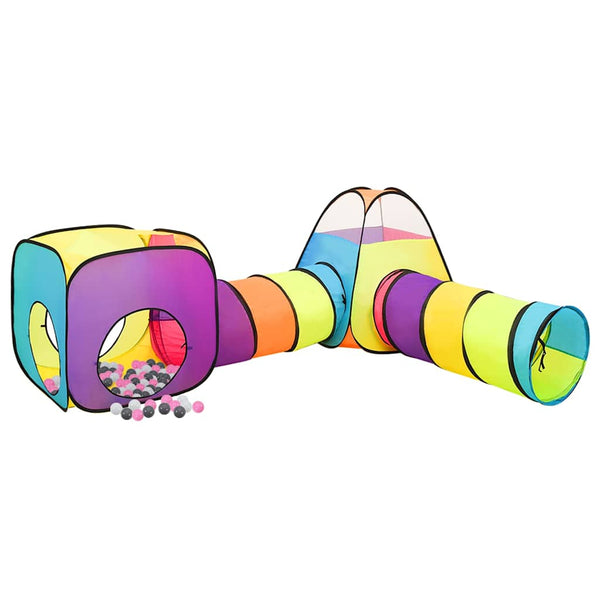 vidaXL Play Tent with 250 Balls Multicolored 190x264x90 cm
