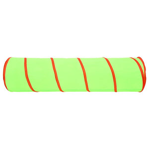 vidaXL Play Tunnel with 250 Balls Green 175 cm Polyester