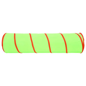 vidaXL Play Tunnel with 250 Balls Green 175 cm Polyester