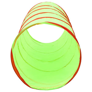 vidaXL Play Tunnel with 250 Balls Green 175 cm Polyester