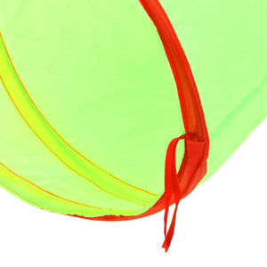 vidaXL Play Tunnel with 250 Balls Green 175 cm Polyester