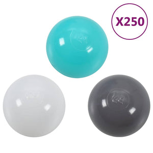 vidaXL Play Tunnel with 250 Balls Green 175 cm Polyester