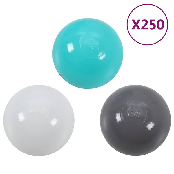 vidaXL Play Tunnel with 250 Balls Green 175 cm Polyester