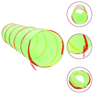 vidaXL Play Tunnel with 250 Balls Green 175 cm Polyester