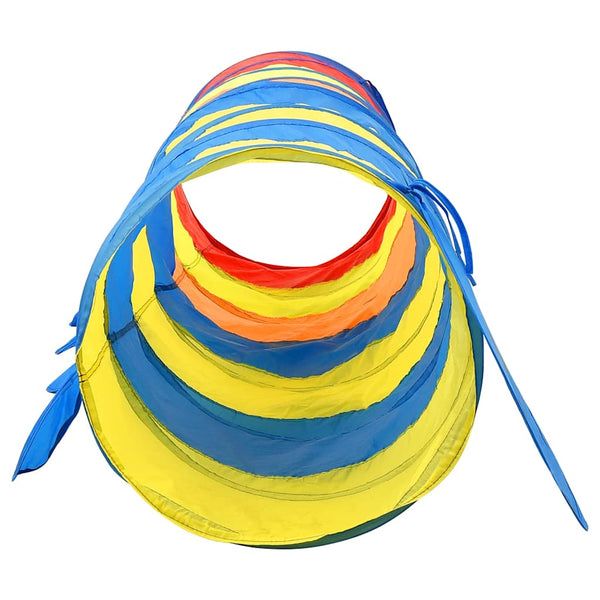 vidaXL Play Tunnel with 250 Balls Multicolour 245 cm Polyester