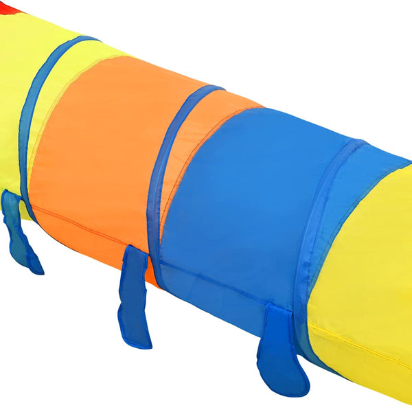 vidaXL Play Tunnel with 250 Balls Multicolour 245 cm Polyester