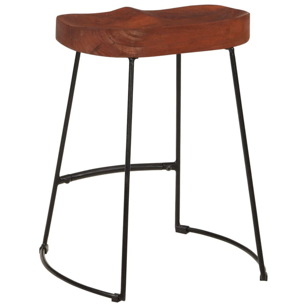 vidaXL Gavin Bar Stools 2 pcs. 45x38x53 cm Solid Mango Wood