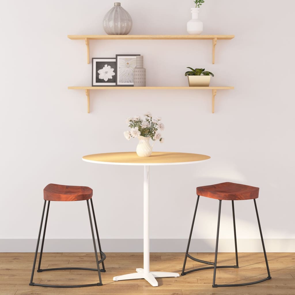 vidaXL Gavin Bar Stools 2 pcs. 45x38x53 cm Solid Mango Wood