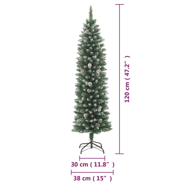 Schlanker künstlicher Weihnachtsbaum 120cm