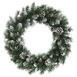 Weihnachtskranz mit LED Grün 45cm