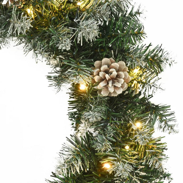 Weihnachtskranz mit LED Grün 45cm