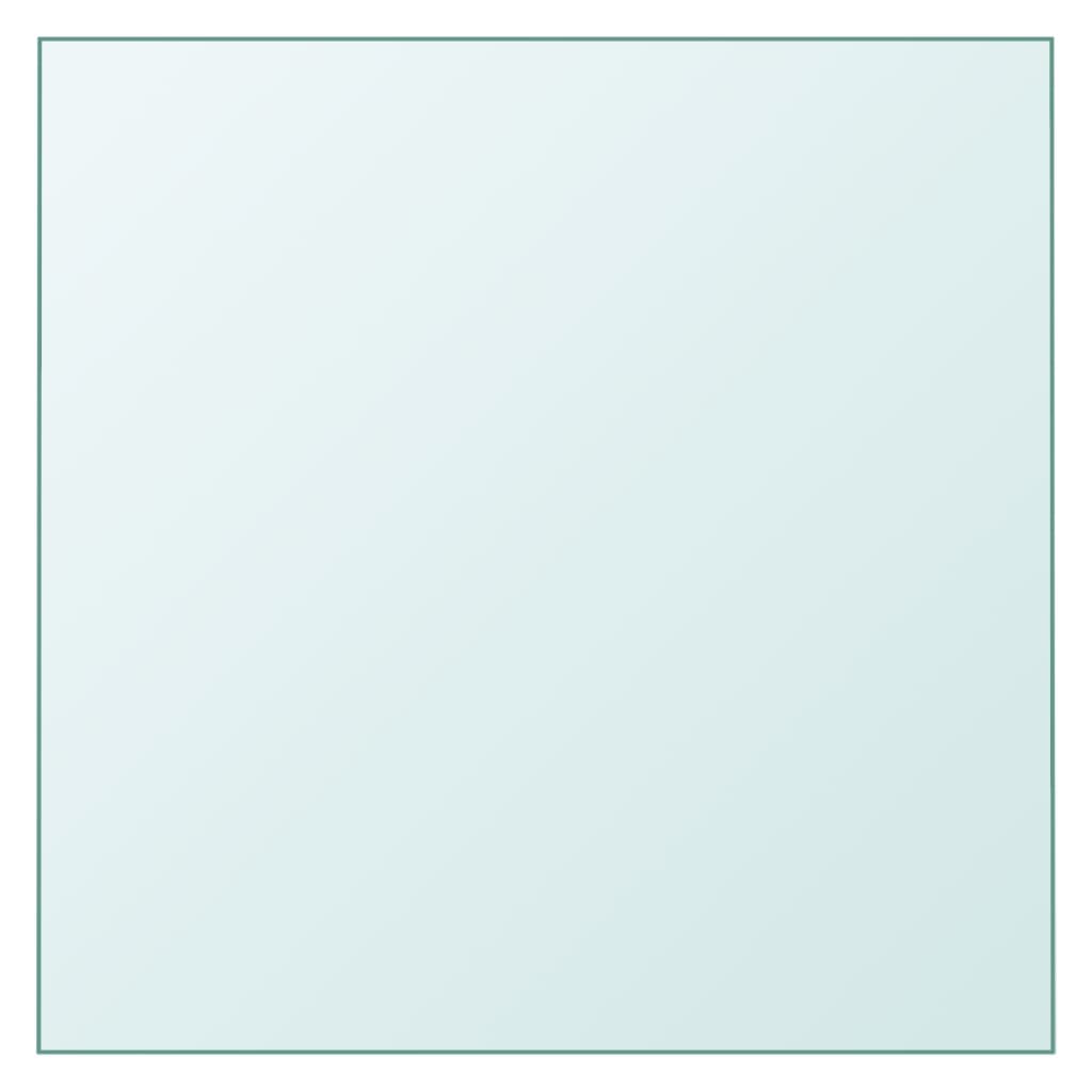 vidaXL Tabletop Transparent 60x60 cm Tempered Glass