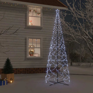 LED Weihnachtsbaum Kegel Kaltweiß 500cm