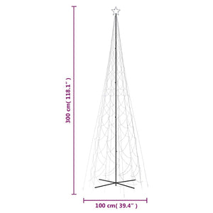 LED Weihnachtsbaum Kegel Blau 230x800cm