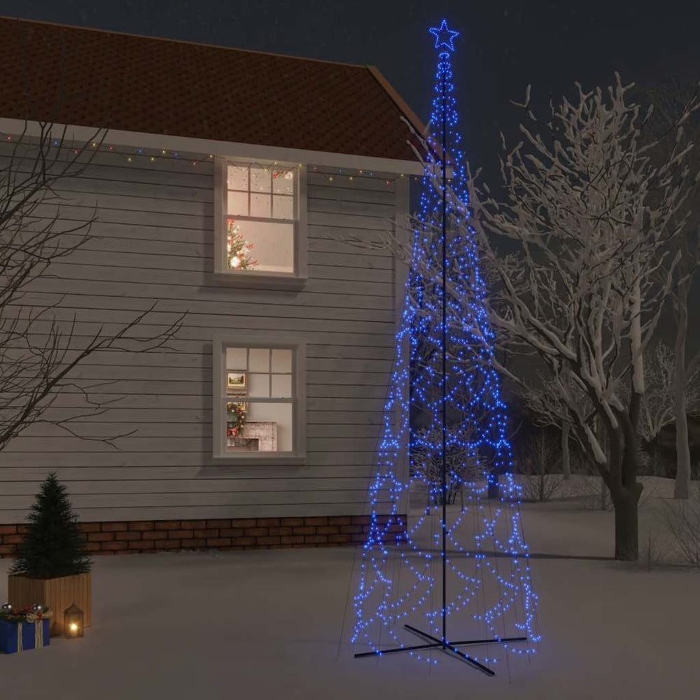 LED Weihnachtsbaum Kegel Blau 230x800cm