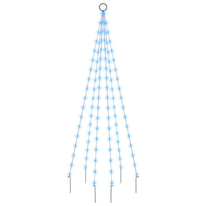 LED Weihnachtsbaum für Fahnenmast Blau