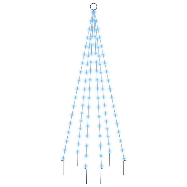 LED Weihnachtsbaum für Fahnenmast Blau