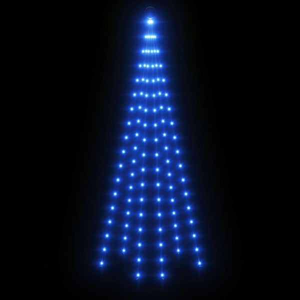 LED Weihnachtsbaum für Fahnenmast Blau