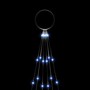 LED Weihnachtsbaum für Fahnenmast Blau