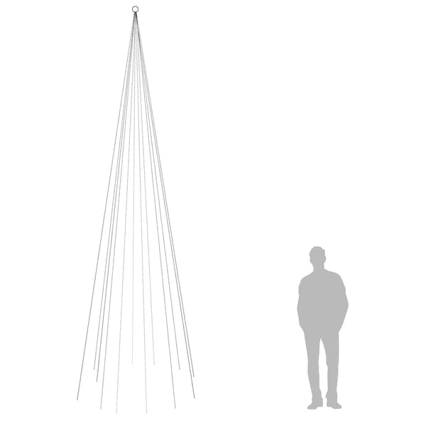 LED Weihnachtsbaum für Fahnenmast 500cm