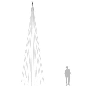 LED Weihnachtsbaum für Fahnenmast, 800cm