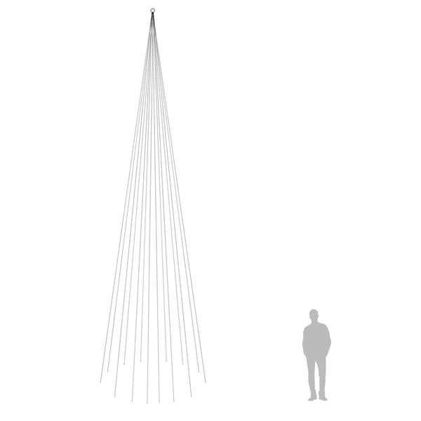 LED Weihnachtsbaum für Fahnenmast, 800cm