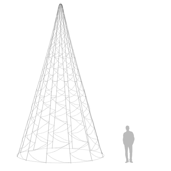 LED Weihnachtsbaum für Fahnenmast 800cm