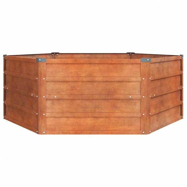 vidaXL Rusty Raised Garden Bed 129x129x45 cm Corten Steel