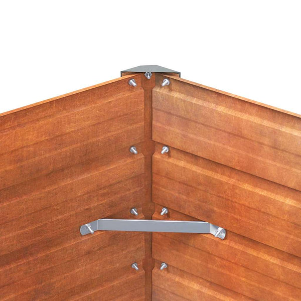 vidaXL Raised Garden Bed Rusty 100x100x45 cm Corten Steel