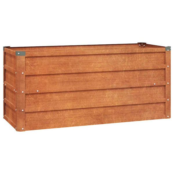 vidaXL Raised Garden Bed Rusty 100x40x45 cm Corten Steel