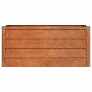 vidaXL Raised Garden Bed Rusty 100x40x45 cm Corten Steel