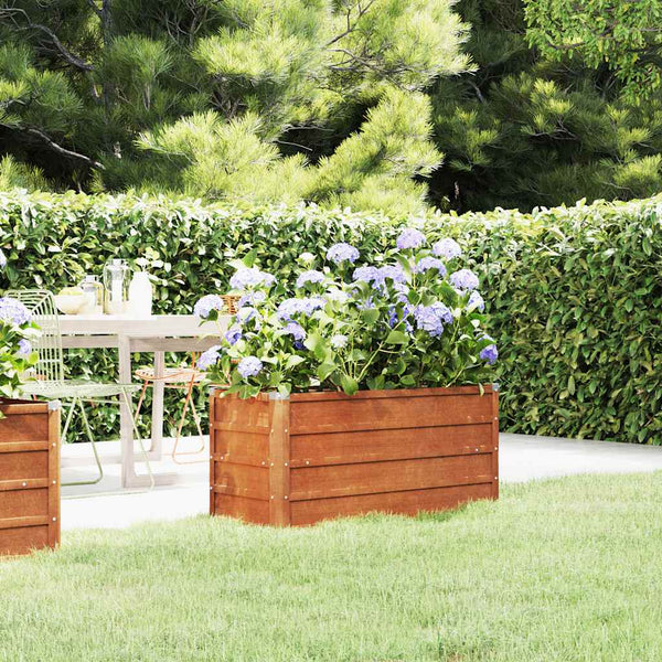 vidaXL Raised Garden Bed Rusty 100x40x45 cm Corten Steel