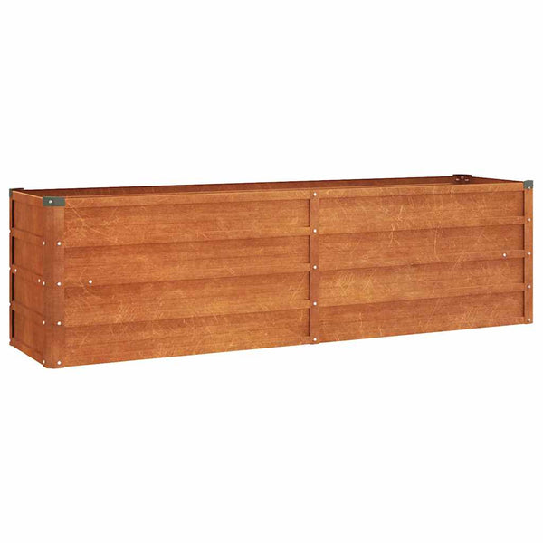 vidaXL Rusty Raised Garden Bed 160x40x45 cm Corten Steel