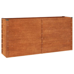 vidaXL Rusted Raised Garden Bed 160x40x77 cm Corten Steel