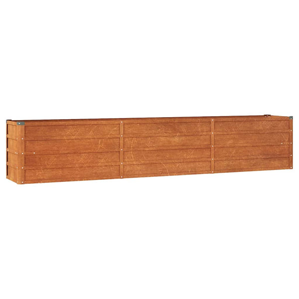 vidaXL Rusted Raised Garden Bed 240x40x45 cm Corten Steel