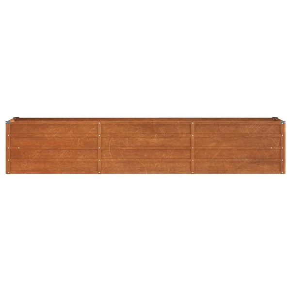 vidaXL Rusted Raised Garden Bed 240x40x45 cm Corten Steel