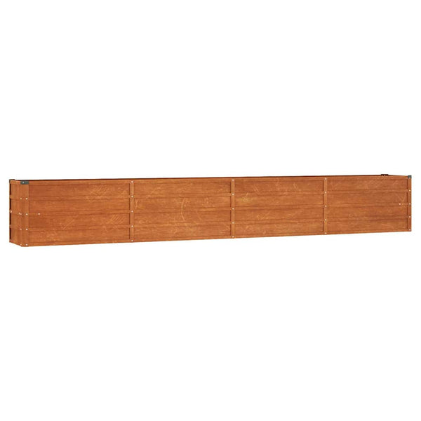 vidaXL Raised Garden Bed Rusty 320x40x45 cm Corten Steel