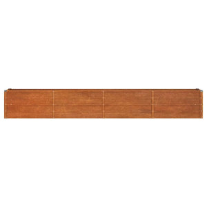 vidaXL Raised Garden Bed Rusty 320x40x45 cm Corten Steel