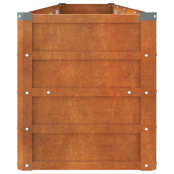 vidaXL Raised Garden Bed Rusty 320x40x45 cm Corten Steel