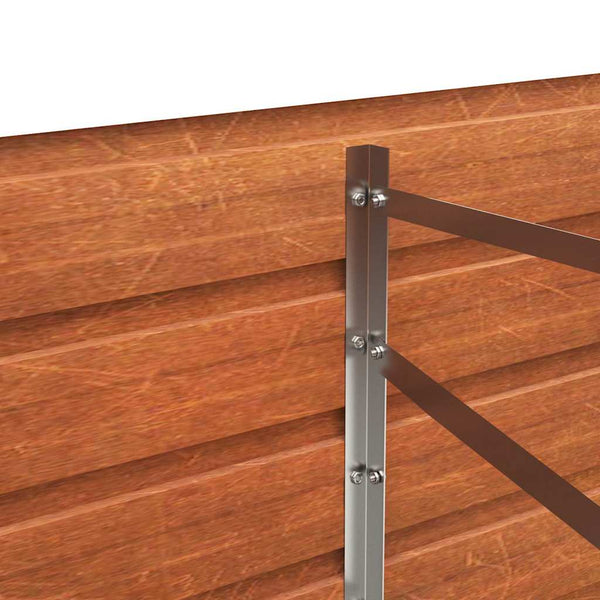 vidaXL Raised Garden Bed Rusty 320x40x45 cm Corten Steel