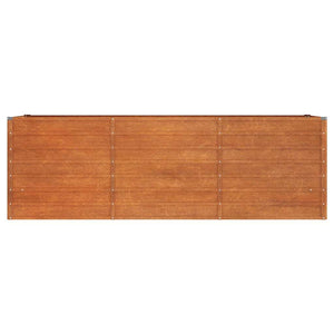 vidaXL Raised Garden Bed Rusty 240x80x77 cm Corten Steel