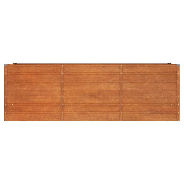 vidaXL Raised Garden Bed Rusty 240x80x77 cm Corten Steel