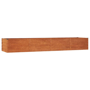 vidaXL Raised Garden Bed Rusty 320x80x45 cm Corten Steel