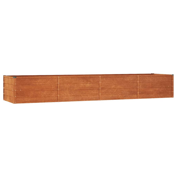 vidaXL Raised Garden Bed Rusty 320x80x45 cm Corten Steel