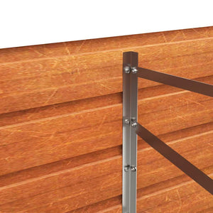 vidaXL Raised Garden Bed Rusty 320x80x45 cm Corten Steel