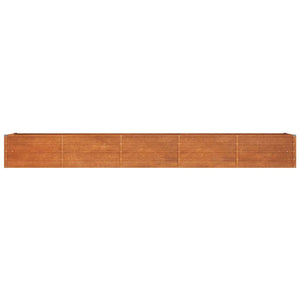 vidaXL Raised Garden Bed Rusty 400x80x45 cm Corten Steel