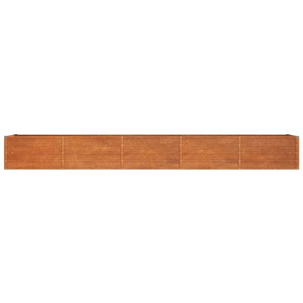 vidaXL Raised Garden Bed Rusty 400x80x45 cm Corten Steel