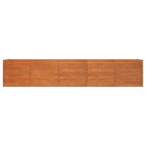 vidaXL Rusty Raised Garden Bed 400x80x77 cm Corten Steel